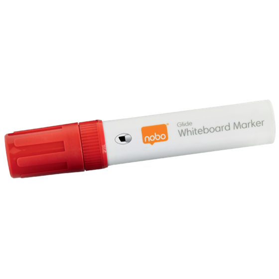 Rotuladores Glide Jumbo Nobo Con Punta Biselada, 4 Unidades Rojo