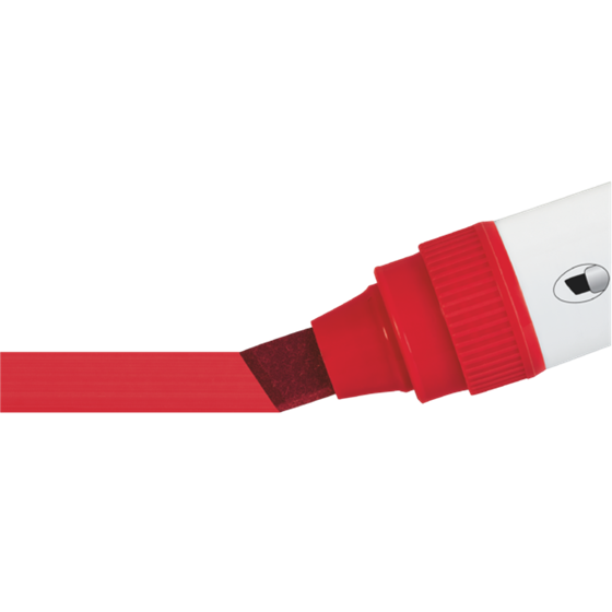 Rotuladores Glide Jumbo Nobo Con Punta Biselada, 4 Unidades Rojo