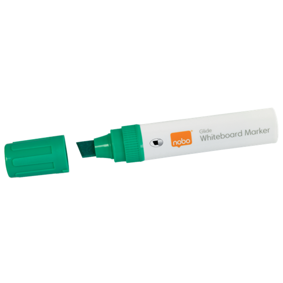 Rotuladores Glide Jumbo Nobo Con Punta Biselada, 4 Unidades Verde