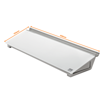 Set De Sobremesa Con Pizarra De Cristal Con Superficie De Borrado En Seco Nobo De 458X154 Mm Blanco Brillante