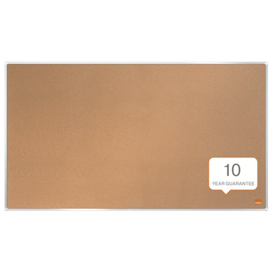 Tablero De Anuncios De Corcho De Formato Panorámico Nobo Impression Pro De 710X400 Mm Natural