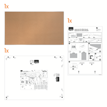 Tablero De Anuncios De Corcho De Formato Panorámico Nobo Impression Pro De 710X400 Mm Natural