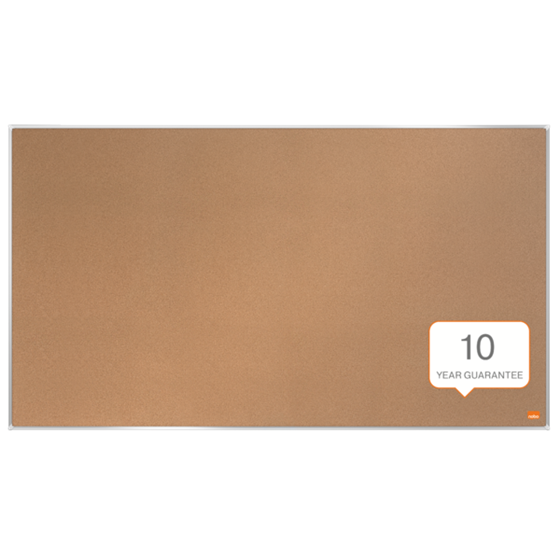 Tablero De Anuncios De Corcho De Formato Panorámico Nobo Impression Pro De 890X500 Mm Natural