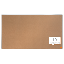 Tablero De Anuncios De Corcho De Formato Panorámico Nobo Impression Pro De 890X500 Mm Natural