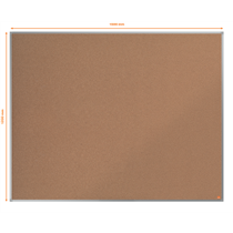 Tablero De Anuncios De Corcho Nobo Essence De 1500X1200 Mm Natural
