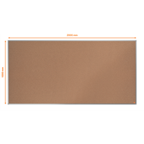 Tablero De Anuncios De Corcho Nobo Essence De 2000X1000 Mm Natural