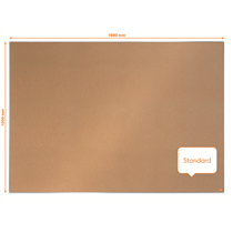 Tablero De Anuncios De Corcho Nobo Impression Pro De 1500X1200 Mm Natural
