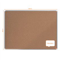 Tablero De Anuncios De Corcho Nobo Premium Plus De 1200X900Mm Natural
