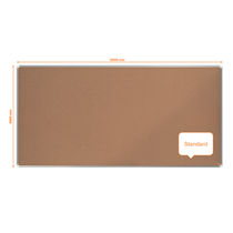 Tablero De Anuncios De Corcho Nobo Premium Plus De 2000X1000Mm Natural