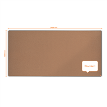 Tablero De Anuncios De Corcho Nobo Premium Plus De 2400X1200Mm Natural