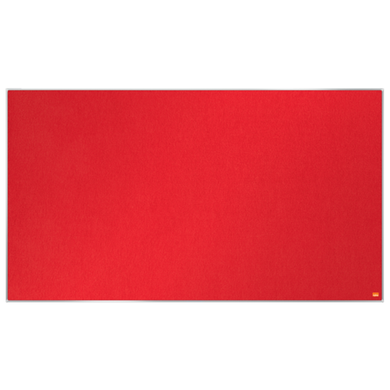 Tablero De Anuncios De Fieltro De Formato Panorámico Nobo Impression Pro De 1220X690 Mm Rojo
