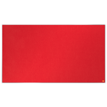 Tablero De Anuncios De Fieltro De Formato Panorámico Nobo Impression Pro De 1220X690 Mm Rojo