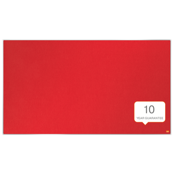 Tablero De Anuncios De Fieltro De Formato Panorámico Nobo Impression Pro De 1220X690 Mm Rojo