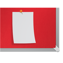 Tablero De Anuncios De Fieltro De Formato Panorámico Nobo Impression Pro De 1220X690 Mm Rojo