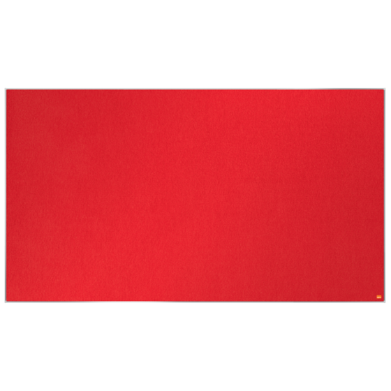 Tablero De Anuncios De Fieltro De Formato Panorámico Nobo Impression Pro De 1550X870 Mm Rojo