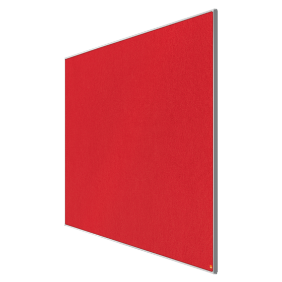 Tablero De Anuncios De Fieltro De Formato Panorámico Nobo Impression Pro De 1550X870 Mm Rojo