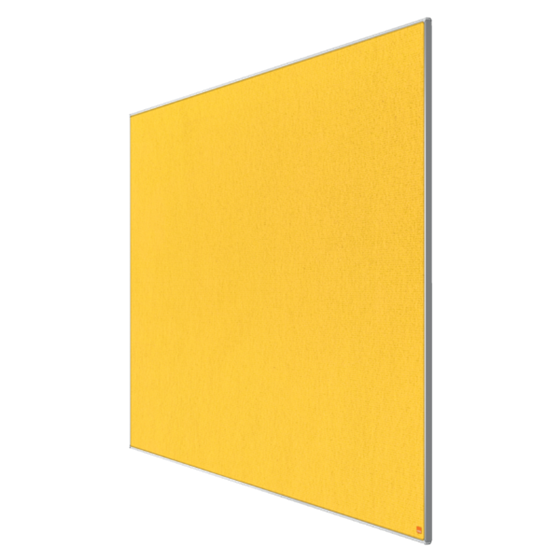 Tablero De Anuncios De Fieltro De Formato Panorámico Nobo Impression Pro De 1880X1060 Mm Amarillo