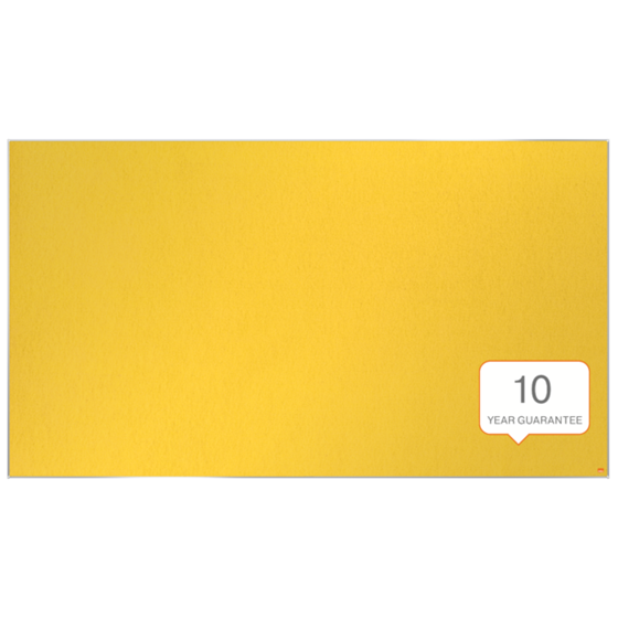 Tablero De Anuncios De Fieltro De Formato Panorámico Nobo Impression Pro De 1880X1060 Mm Amarillo