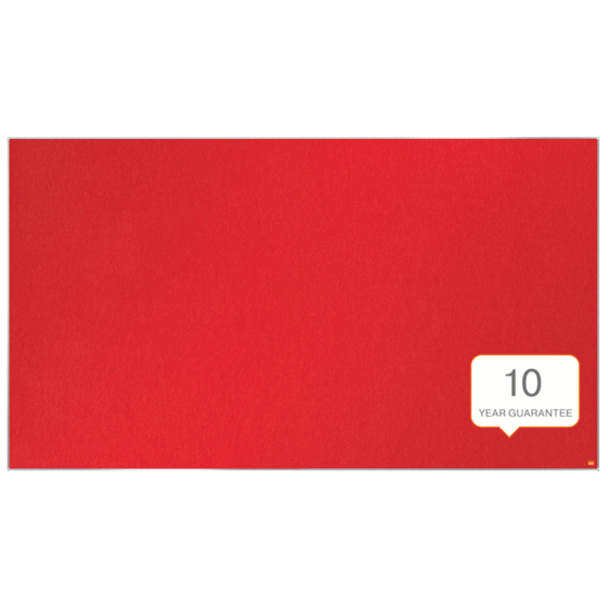 Tablero De Anuncios De Fieltro De Formato Panorámico Nobo Impression Pro De 1880X1060 Mm Rojo