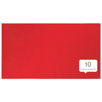 Tablero De Anuncios De Fieltro De Formato Panorámico Nobo Impression Pro De 1880X1060 Mm Rojo