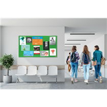 Tablero De Anuncios De Fieltro De Formato Panorámico Nobo Impression Pro De 710X400 Mm Verde