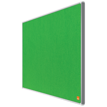Tablero De Anuncios De Fieltro De Formato Panorámico Nobo Impression Pro De 710X400 Mm Verde