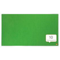 Tablero De Anuncios De Fieltro De Formato Panorámico Nobo Impression Pro De 710X400 Mm Verde