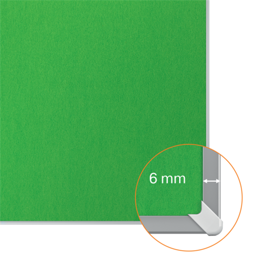 Tablero De Anuncios De Fieltro De Formato Panorámico Nobo Impression Pro De 710X400 Mm Verde