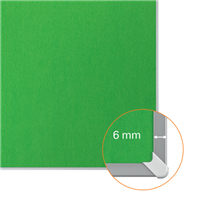 Tablero De Anuncios De Fieltro De Formato Panorámico Nobo Impression Pro De 710X400 Mm Verde