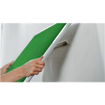 Tablero De Anuncios De Fieltro De Formato Panorámico Nobo Impression Pro De 710X400 Mm Verde