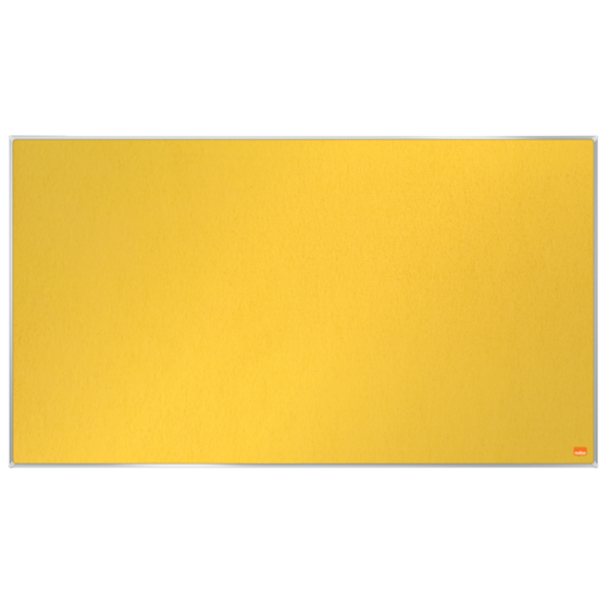 Tablero De Anuncios De Fieltro De Formato Panorámico Nobo Impression Pro De 890X500 Mm Amarillo