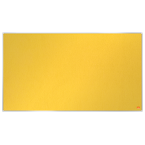 Tablero De Anuncios De Fieltro De Formato Panorámico Nobo Impression Pro De 890X500 Mm Amarillo