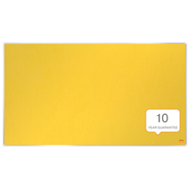 Tablero De Anuncios De Fieltro De Formato Panorámico Nobo Impression Pro De 890X500 Mm Amarillo