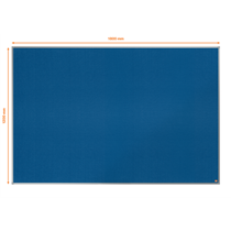 Tablero De Anuncios De Fieltro Nobo Essence De 1800X1200 Mm Azul