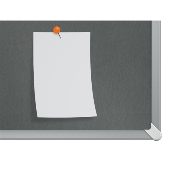 Tablero De Anuncios De Fieltro Nobo Impression Pro De 1200X900 Mm Gris