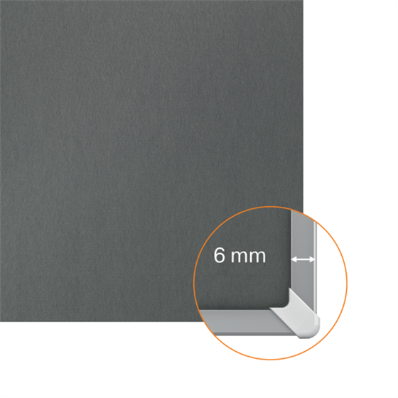 Tablero De Anuncios De Fieltro Nobo Impression Pro De 1200X900 Mm Gris