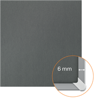 Tablero De Anuncios De Fieltro Nobo Impression Pro De 1200X900 Mm Gris