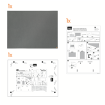 Tablero De Anuncios De Fieltro Nobo Impression Pro De 1200X900 Mm Gris