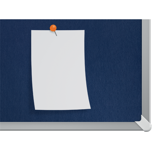 Tablero De Anuncios De Fieltro Nobo Impression Pro De 1800X1200 Mm Azul