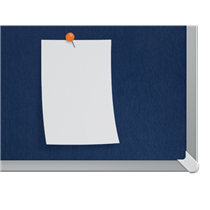 Tablero De Anuncios De Fieltro Nobo Impression Pro De 1800X1200 Mm Azul