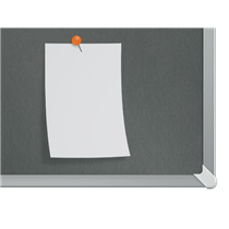 Tablero De Anuncios De Fieltro Nobo Impression Pro De 600X450 Mm Gris
