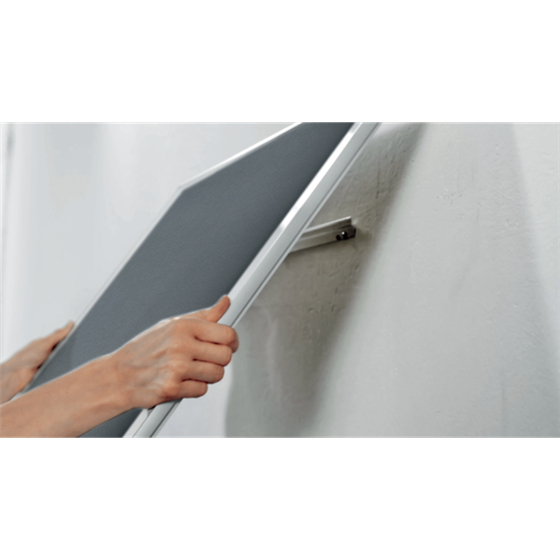 Tablero De Anuncios De Fieltro Nobo Impression Pro De 600X450 Mm Gris