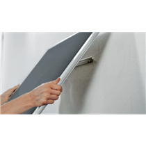 Tablero De Anuncios De Fieltro Nobo Impression Pro De 600X450 Mm Gris