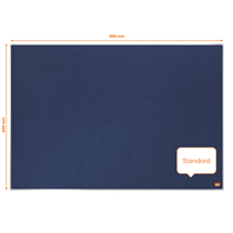 Tablero De Anuncios De Fieltro Nobo Impression Pro De 900X600 Mm Azul