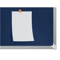 Tablero De Anuncios De Fieltro Nobo Impression Pro De 900X600 Mm Azul