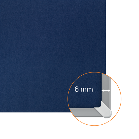 Tablero De Anuncios De Fieltro Nobo Impression Pro De 900X600 Mm Azul