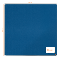 Tablero De Anuncios De Fieltro Nobo Premium Plus 1200X1200 Mm Azul