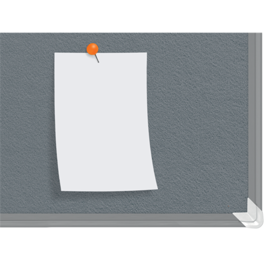 Tablero De Anuncios De Fieltro Nobo Premium Plus 1200X1200 Mm Gris