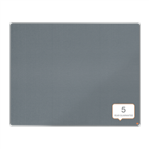 Tablero De Anuncios De Fieltro Nobo Premium Plus 1500X1200 Mm Gris