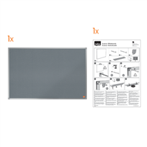 Tablero De Noticias De Fieltro Nobo Essence 1200X900Mm Gris